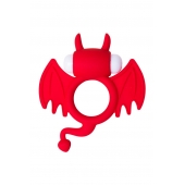 Красное эрекционное кольцо на пенис JOS COCKY DEVIL - JOS - в Краснодаре купить с доставкой