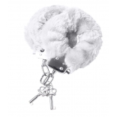 Наручники с белой меховой опушкой - ToyFa - купить с доставкой в Краснодаре