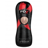 Мастурбатор-вагина Vibrating Pussy Stroker с вибрацией - Pipedream - в Краснодаре купить с доставкой
