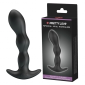 Черный анальный стимулятор простаты с вибрацией Special Anal Massager - 14,5 см. - Baile - в Краснодаре купить с доставкой