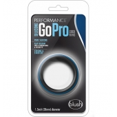 Черно-синее эрекционное кольцо Silicone Go Pro Cock Ring - Blush Novelties - в Краснодаре купить с доставкой
