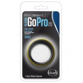 Черно-желтое силиконовое эрекционное кольцо Silicone Go Pro Cock Ring - Blush Novelties - в Краснодаре купить с доставкой