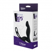 Черный вибромассажер простаты P-PLEASER W ERECTION ENHANCE - Dream Toys - в Краснодаре купить с доставкой