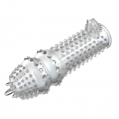 Закрытая прозрачная насадка Crystal sleeve - 14,2 см. - Erowoman-Eroman - в Краснодаре купить с доставкой