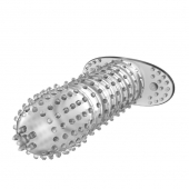 Закрытая прозрачная насадка Crystal sleeve - 12 см. - Erowoman-Eroman - в Краснодаре купить с доставкой