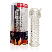 Закрытая прозрачная насадка на пенис Crystal Sleeve Faraon - 13,5 см. - Erowoman-Eroman - в Краснодаре купить с доставкой