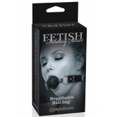 Черный кляп с дырочками Breathable Ball Gag - Pipedream - купить с доставкой в Краснодаре