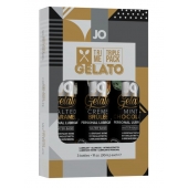 Подарочный набор вкусовых лубрикантов Tri-Me Triple Pack Gelato - System JO - купить с доставкой в Краснодаре