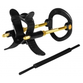 Черно-золотистый экстендер для пениса Sex Expert - Sex Expert - в Краснодаре купить с доставкой