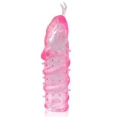 Закрытая рельефная насадка Crystal sleeve snakes в виде змеи с усиками - 14 см. - Erowoman-Eroman - в Краснодаре купить с доставкой