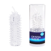 Закрытая рельефная насадка Crystal sleeve с усиками - 12 см. - Erowoman-Eroman - в Краснодаре купить с доставкой