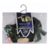 Черный пояс-трусики с двумя насадками Soft-Dolli - 16,5 и 10,5 см. - LOVETOY (А-Полимер) - купить с доставкой в Краснодаре