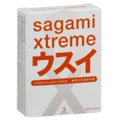 Ультратонкие презервативы Sagami Xtreme SUPERTHIN - 3 шт. - Sagami - купить с доставкой в Краснодаре