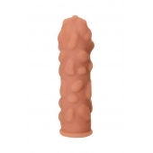 Телесная реалистичная насадка KOKOS Extreme Sleeve 11 с дополнительной стимуляцией - 12,7 см. - KOKOS - в Краснодаре купить с доставкой