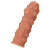 Телесная реалистичная насадка KOKOS Extreme Sleeve 11 с дополнительной стимуляцией - 12,7 см. - KOKOS - в Краснодаре купить с доставкой