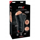 Мастурбатор в колбе с двумя тоннелями Double Penetration Vibrating Stroker - Pipedream - в Краснодаре купить с доставкой