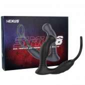 Черная анальная пробка NEXUS SIMUL8 с фиксацией на теле кольцами - Nexus Range - в Краснодаре купить с доставкой