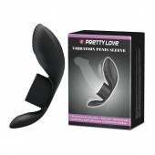 Черное кольцо на пенис с вибрацией Vibration Penis Sleeve - Baile - в Краснодаре купить с доставкой