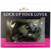 Черные меховые наручники Love с ключиками - Baile - купить с доставкой в Краснодаре