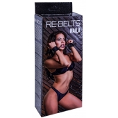 Черные кожаные наручники Naila - Rebelts - купить с доставкой в Краснодаре