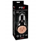 Телесный вибромастурбатор-вагина Cock Compressor Vibrating Stroker - Pipedream - в Краснодаре купить с доставкой