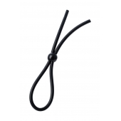 Черное лассо на пенис с одной бусиной - A-toys - в Краснодаре купить с доставкой