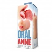 Телесный мастурбатор-ротик с язычком Oral Anne - Blush Novelties - в Краснодаре купить с доставкой