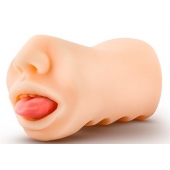 Телесный мастурбатор-ротик с язычком Oral Anne - Blush Novelties - в Краснодаре купить с доставкой