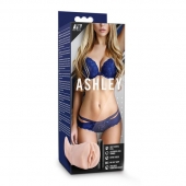 Телесный мастурбатор-вагина с вибропулей Ashley - Blush Novelties - в Краснодаре купить с доставкой