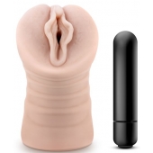 Телесный мастурбатор-вагина с вибропулей Ashley - Blush Novelties - в Краснодаре купить с доставкой