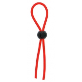 Красное эрекционное лассо с одной бусиной-утяжкой STRETCHY THIN LASSO - Dream Toys - в Краснодаре купить с доставкой