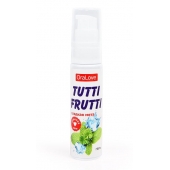 Гель-смазка Tutti-frutti со вкусом сладкой мяты - 30 гр. - Биоритм - купить с доставкой в Краснодаре