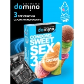 Презервативы для орального секса DOMINO Sweet Sex с ароматом мороженого - 3 шт. - Domino - купить с доставкой в Краснодаре