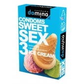 Презервативы для орального секса DOMINO Sweet Sex с ароматом мороженого - 3 шт. - Domino - купить с доставкой в Краснодаре