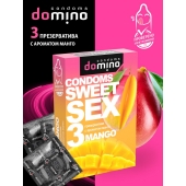 Презервативы для орального секса DOMINO Sweet Sex с ароматом манго - 3 шт. - Domino - купить с доставкой в Краснодаре