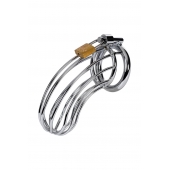 Серебристый пояс верности TOYFA на замочке - ToyFa - купить с доставкой в Краснодаре