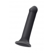 Черный фаллос на присоске Silicone Bendable Dildo XL - 20 см. - Strap-on-me - купить с доставкой в Краснодаре