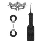 Черный игровой набор Introductory Bondage Kit №4 - Shots Media BV - купить с доставкой в Краснодаре