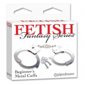 Металлические наручники Beginner s Metal Cuffs - Pipedream - купить с доставкой в Краснодаре