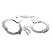 Металлические наручники Beginner s Metal Cuffs - Pipedream - купить с доставкой в Краснодаре