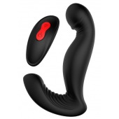 Черный вибромассажер простаты SWIRLING P-PLEASER - Dream Toys - в Краснодаре купить с доставкой