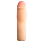 Телесная насадка-удлинитель на пенис PERFORMANCE 1.5INCH COCK XTENDER - 16 см. - Blush Novelties - в Краснодаре купить с доставкой