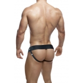 Черный мужской страпон DR. SKIN 6INCH HOLLOW STRAP ON - 16 см. - Blush Novelties - купить с доставкой в Краснодаре