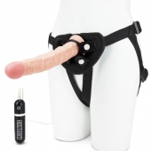 Регулируемые трусики с вибрирующей насадкой - 21 см. - Lux Fetish - купить с доставкой в Краснодаре