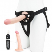 Регулируемые трусики с 2 насадками - 16 и 15 см. - Lux Fetish - купить с доставкой в Краснодаре