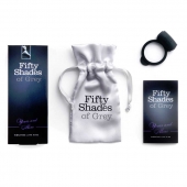 Темно-серое эрекционное кольцо Vibrating Love Ring с вибрацией - Fifty Shades of Grey - в Краснодаре купить с доставкой