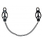 Зажимы на соски Darkside с цепочкой - Lola Games - купить с доставкой в Краснодаре