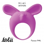 Фиолетовое эрекционное кольцо Fennec Phil - Lola Games - в Краснодаре купить с доставкой