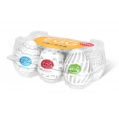 Набор из 6 мастурбаторов Tenga EGG Easy Beat с различным рельефом - Tenga - в Краснодаре купить с доставкой