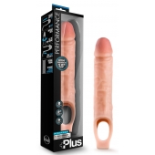 Телесный реалистичный фаллоудлинитель 10 Inch Silicone Cock Sheath Penis Extender - 25,4 см. - Blush Novelties - в Краснодаре купить с доставкой